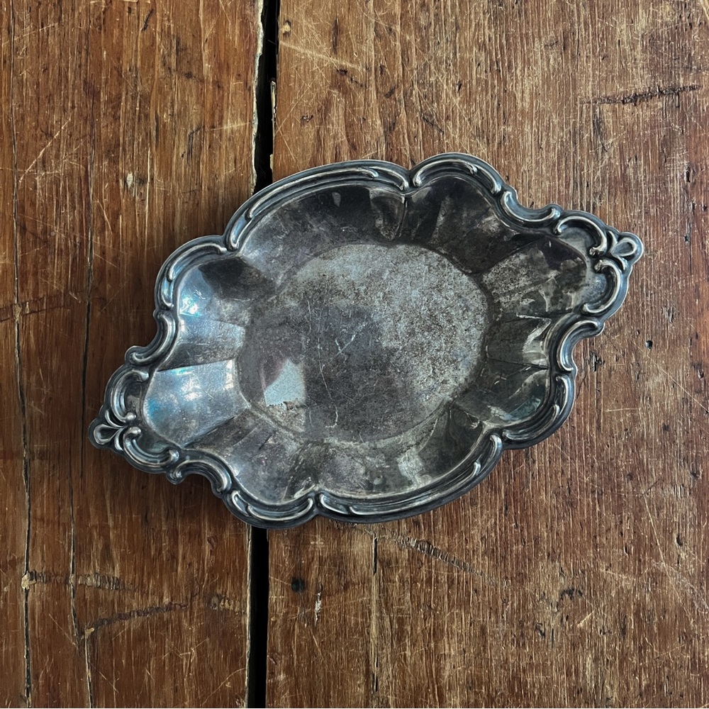 Vintage Silver Decorative Dish